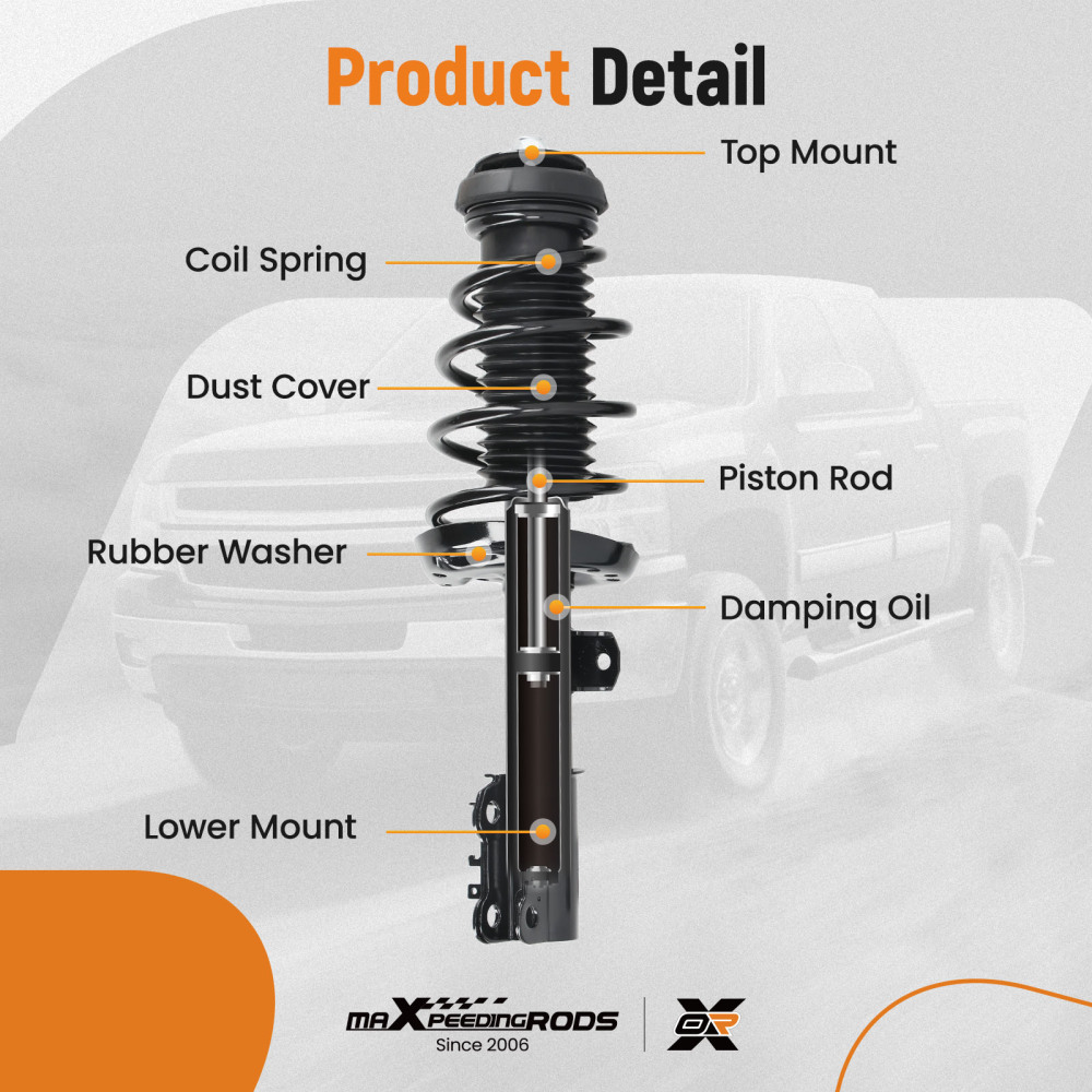 maXpeedingrods FrontRear Complete Struts Assembly compatible for Chevy Sonic 2012-2020