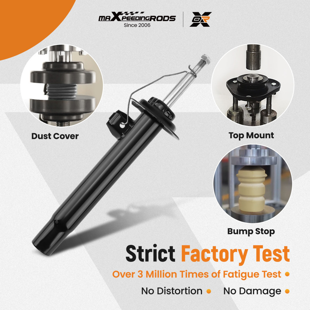 2 ammortizzatori + kit protezione anteriore compatibile per BMW Serie 3 E46 1997-2007