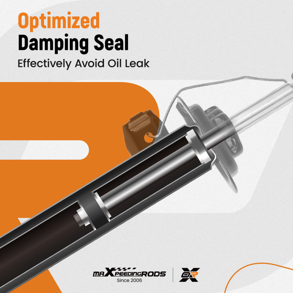 2 ammortizzatori + kit protezione anteriore compatibile per BMW Serie 3 E46 1997-2007