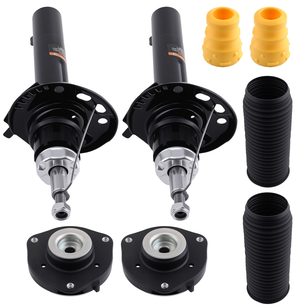 2 ammortizzatori + cuscinetto a cupola anteriore compatibile per VW Golf 5 6 PLUS V