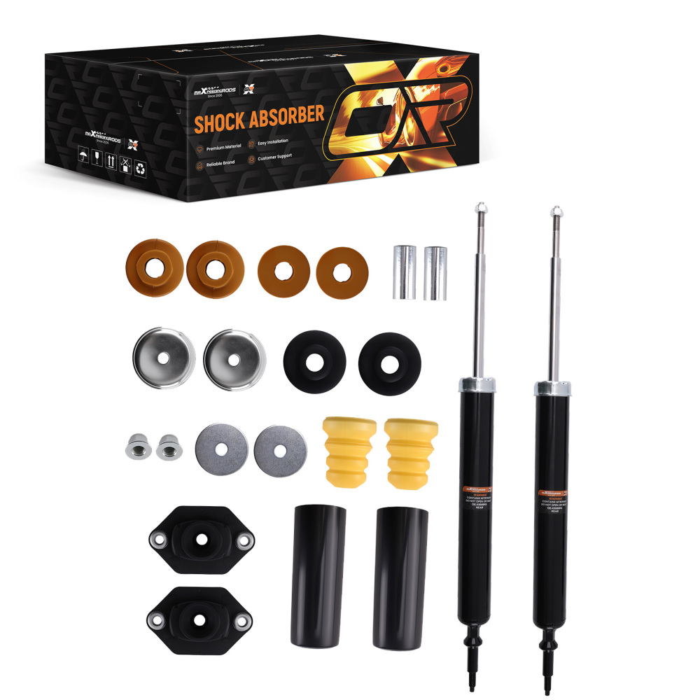 2X SHOCK ABSORBER REAR compatible for BMW 3 SERIES E93 E91 E90 E92 +Strut Mounts+Dust cover
