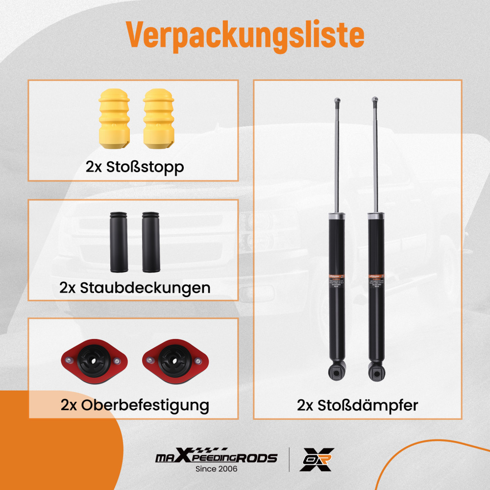 REAR SHOCK ABSORBER compatible for BMW E46 E36 SHOCKERS BUMP STOP KIT