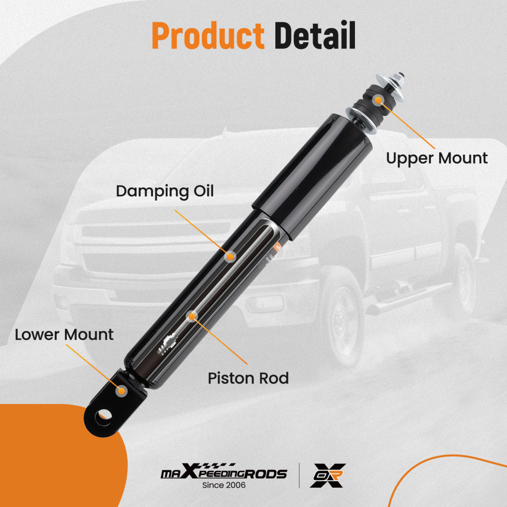 Front Shock Absorbers for 2000-2006 compatible for Chevrolet Silverado 1500 compatible for Tahoe GMC Yukon XL