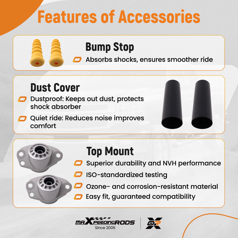 Amortisseur Palier Service Kit Arrière compatible pour Audi A2 compatible pour VW polo 9N 6R compatible pour Seat IBIZA