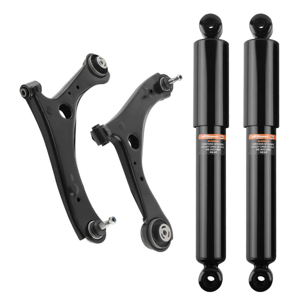 Rear Shock Absorber + Front Lower Control Arms For 2008-18 compatible for Dodge Grand Caravan