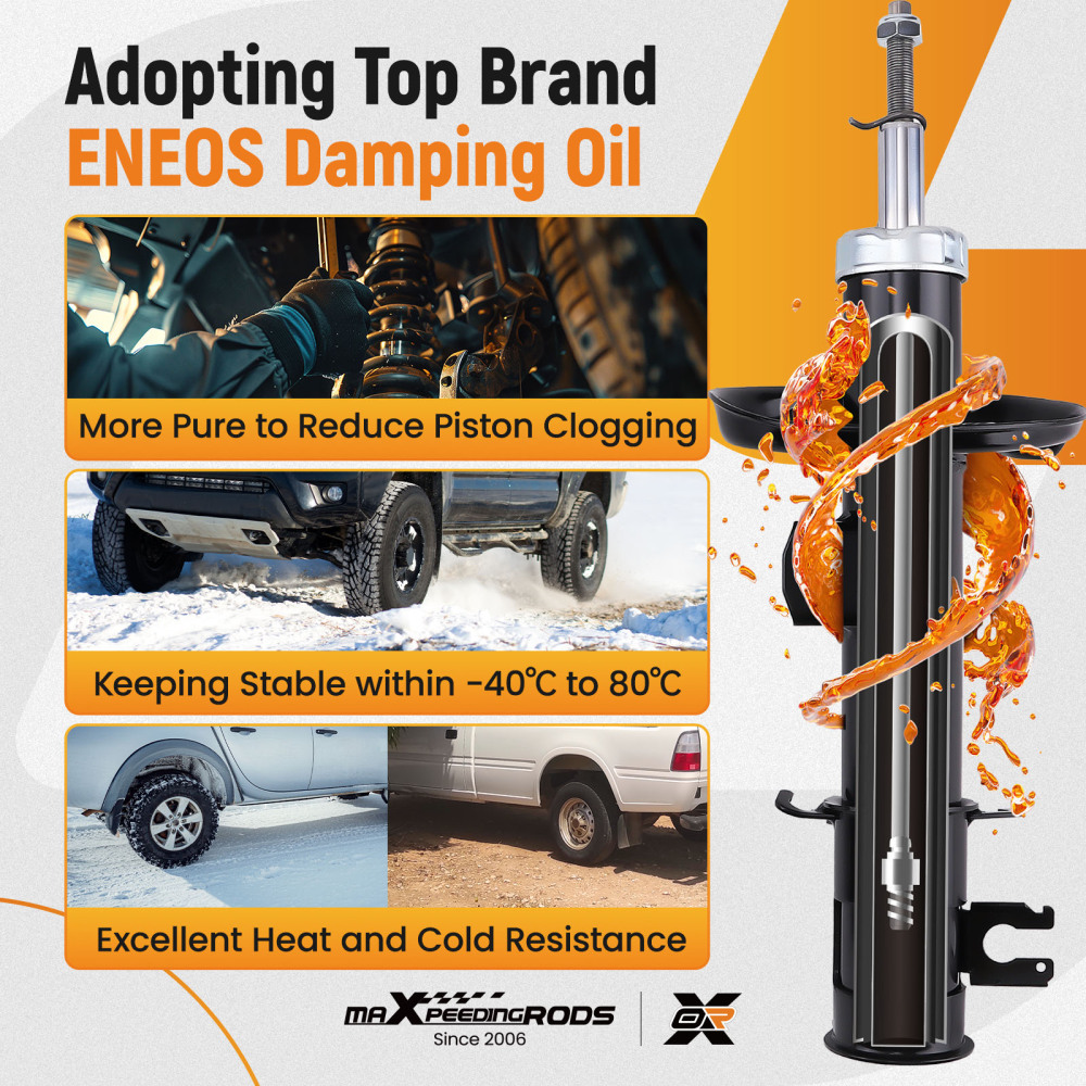 2x Amortisseurs Avant compatible pour Opel Adam M13 2012-2019 339714 339715 13434132