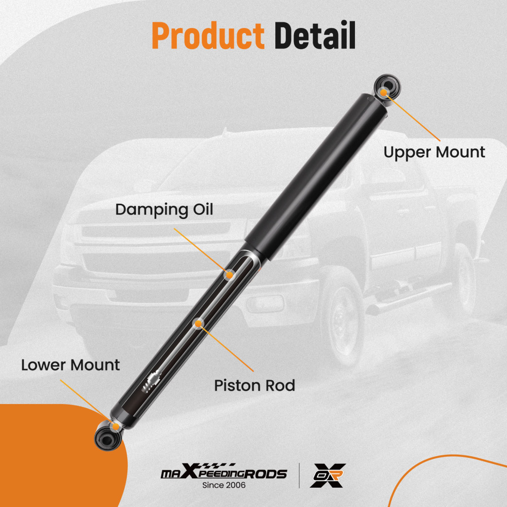 Rear Strut Shock Absorbers 37150 compatible for GMC Sierra 1500 / Classic 1999-2006 2007