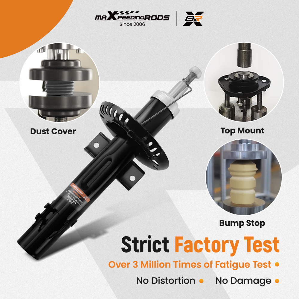 Amortisseurs Avant Kit compatible pour Audi A1 compatible pour VW Polo compatible pour Seat Ibiza 2008-2018 339741 1J0412331