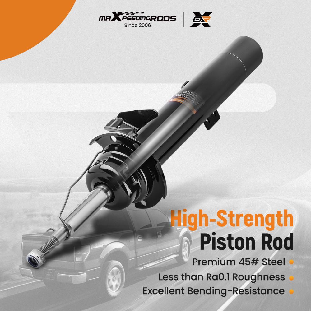 2x Amortisseurs Avant + Coupelles compatible pour BMW Serie 1 E81 E82 E87 E88 2003-2013