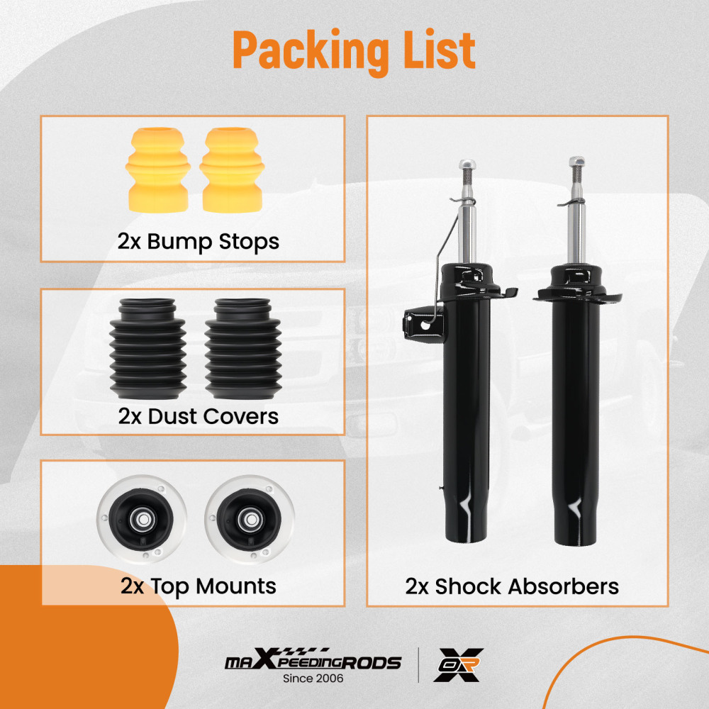 2 Ammortizzatori compatibile per Bmw X1 E84 Xdrive 18d 20d 23d 25d 20i 25i 28i 2009-2015