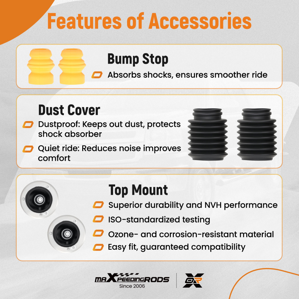 2 Ammortizzatori compatibile per Bmw X1 E84 Xdrive 18d 20d 23d 25d 20i 25i 28i 2009-2015