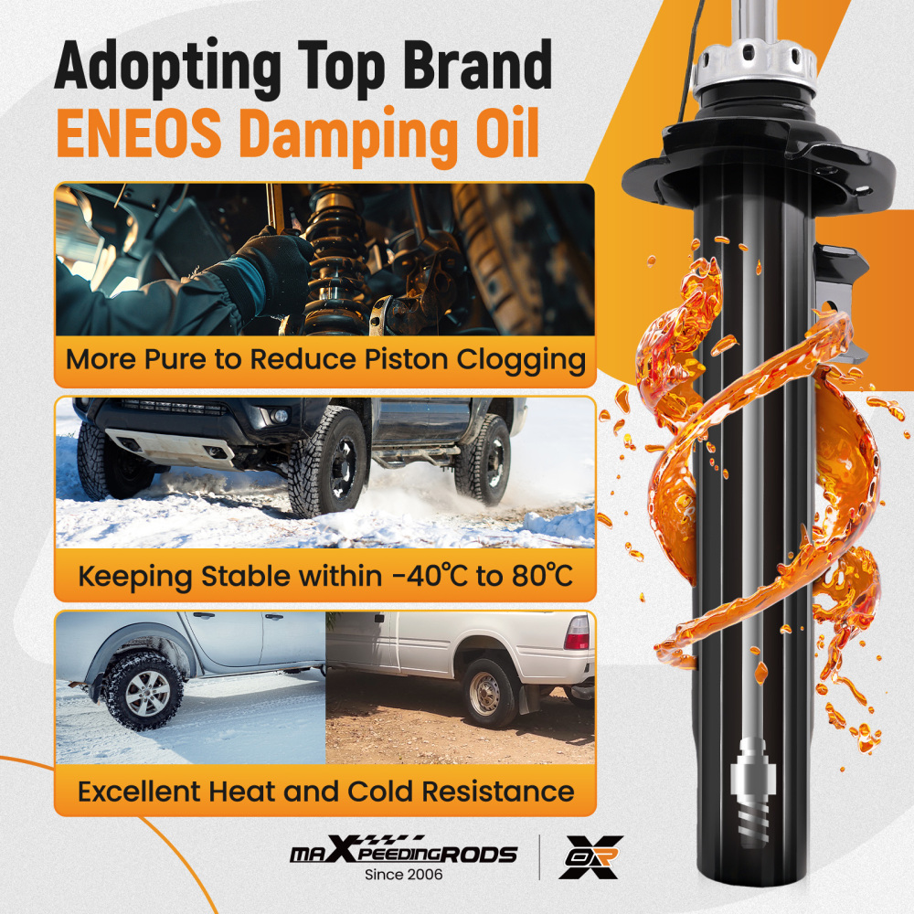 2x Ammortizzatore +Kit Rep Anteriore compatibile per BMW F20-F23 F30-F36 3348027 31306863135