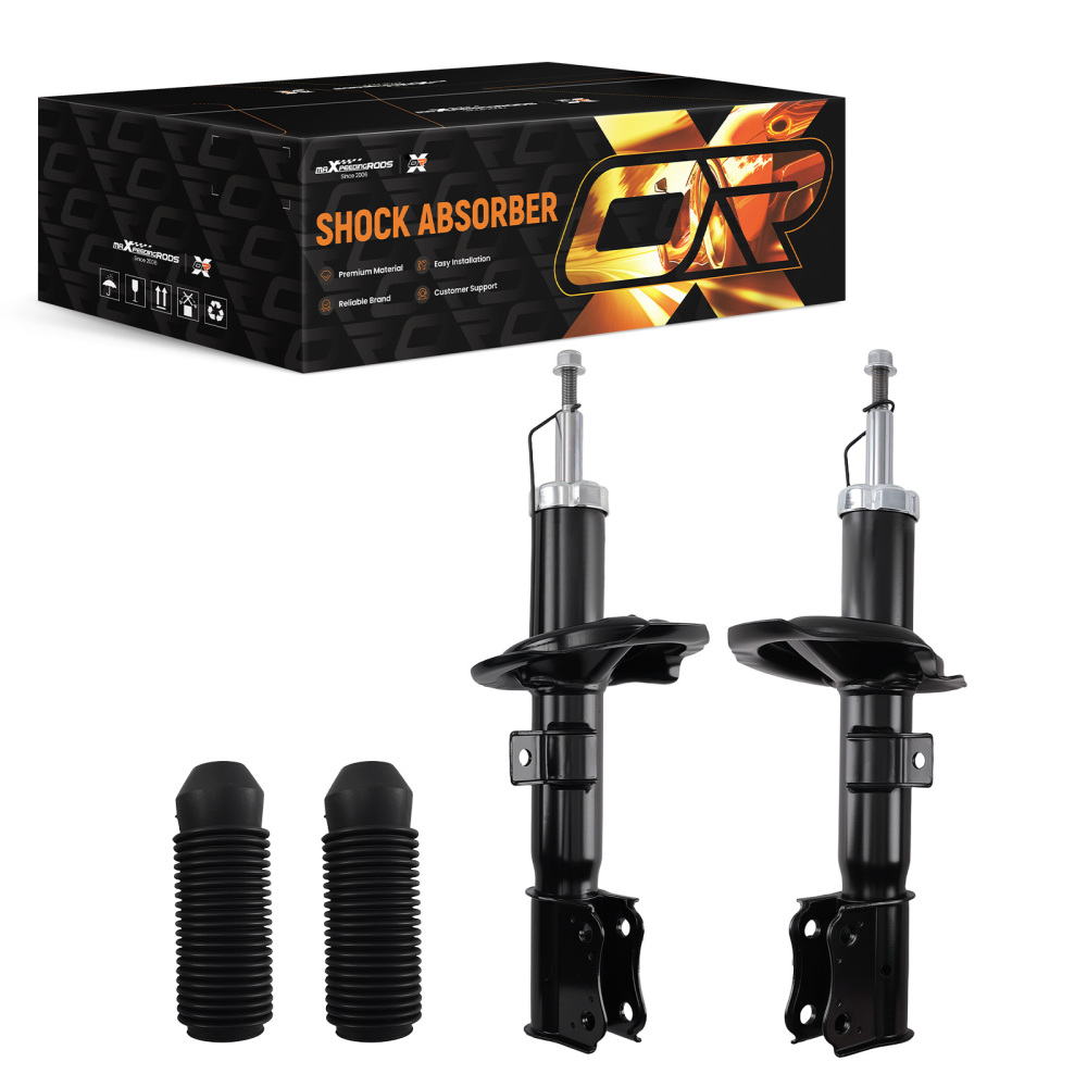 2x Front Complete Shock Strut Assembly compatible for Opel Agila 08-14 Swift 05-11 93195060