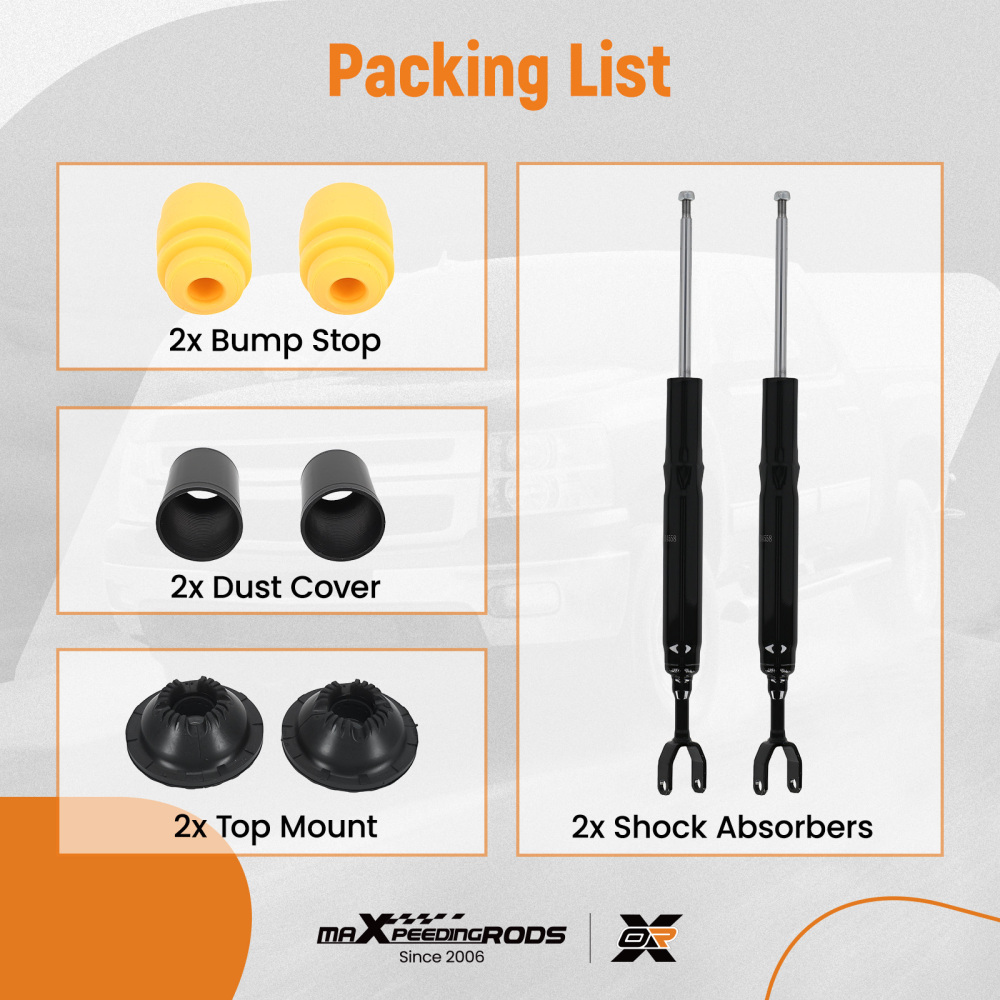 2 ammortizzatori+ kit assistenza anteriori compatibile per AUDI A6 4F2 4F5 2004-2011