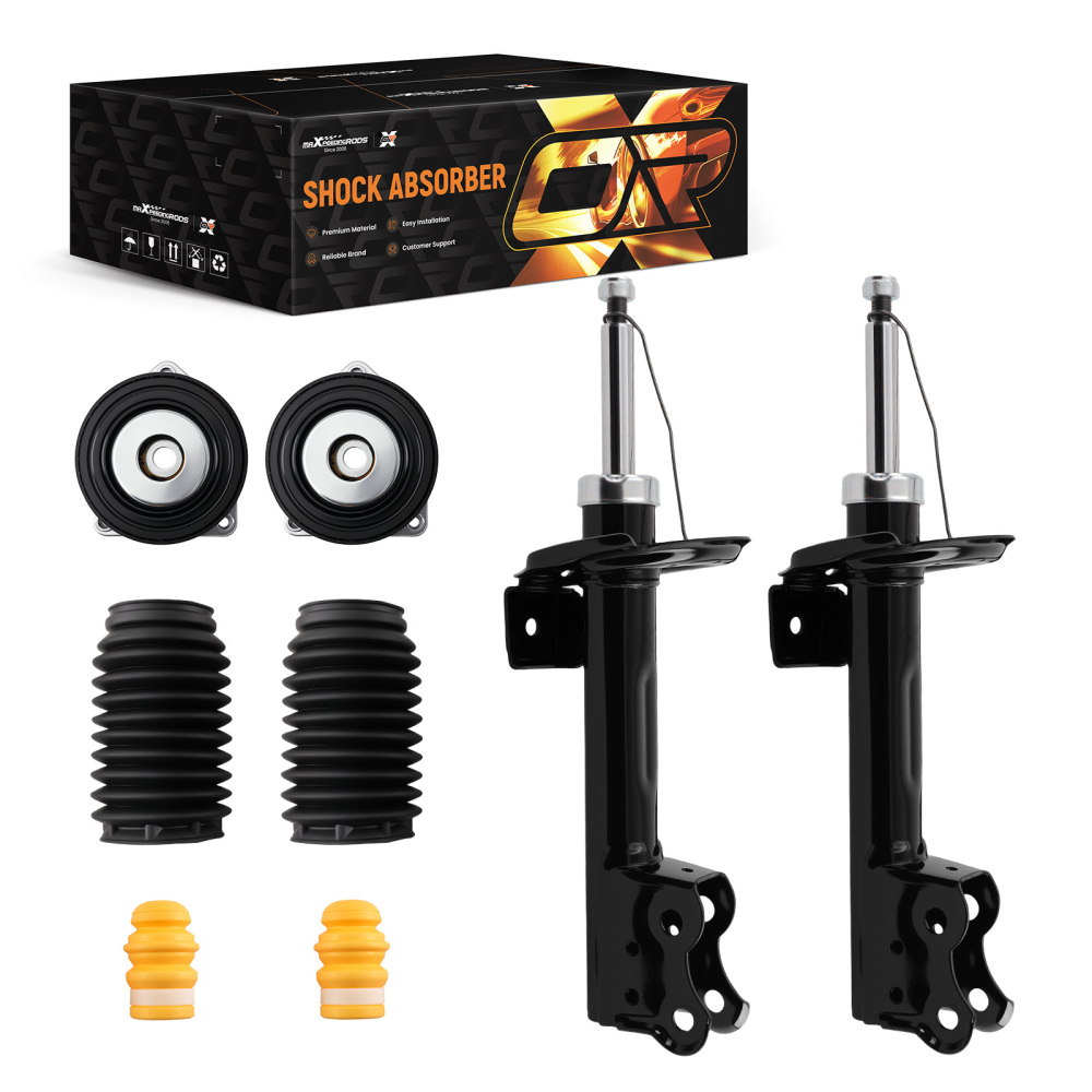 2 ammortizzatori + cuscinetto + tampone anteriore compatibile per Mercedes Classe A W169