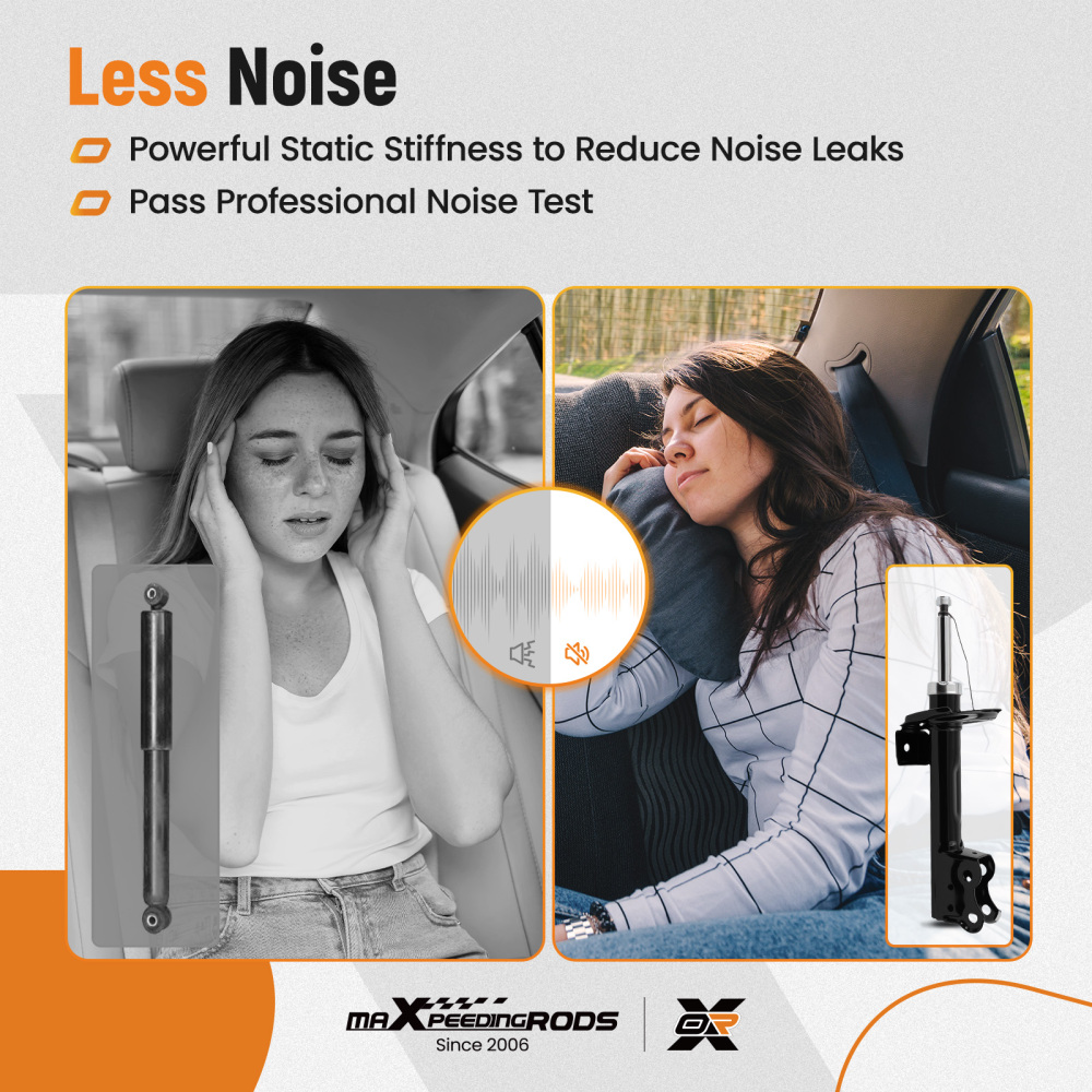 2 ammortizzatori + cuscinetto + tampone anteriore compatibile per Mercedes Classe A W169