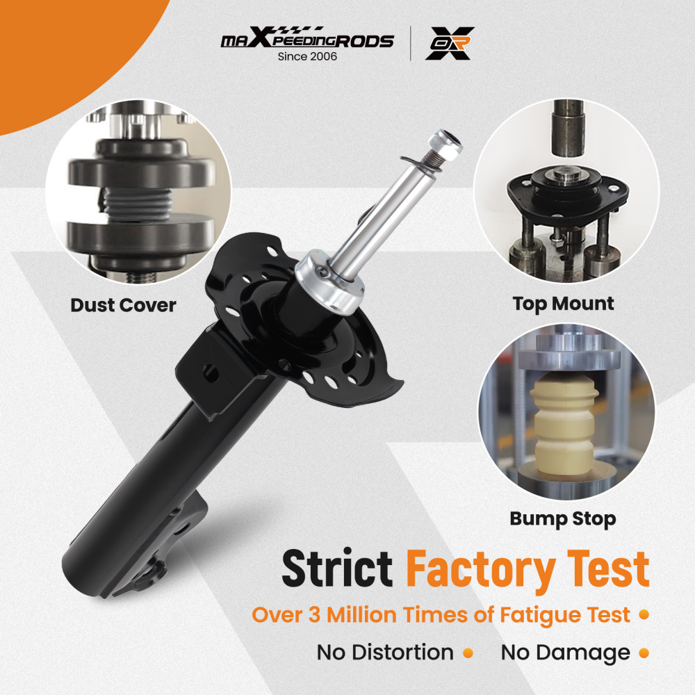 2 ammortizzatori + cuscinetto + tampone anteriore compatibile per Mercedes Classe A W169