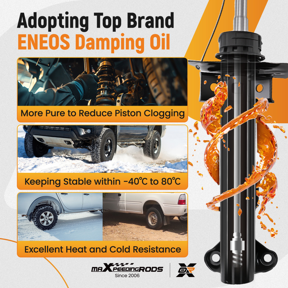 2x Amortisseur Avant Droite Gauche compatible pour Mercedes C-Classe W204,S204 2008-2014