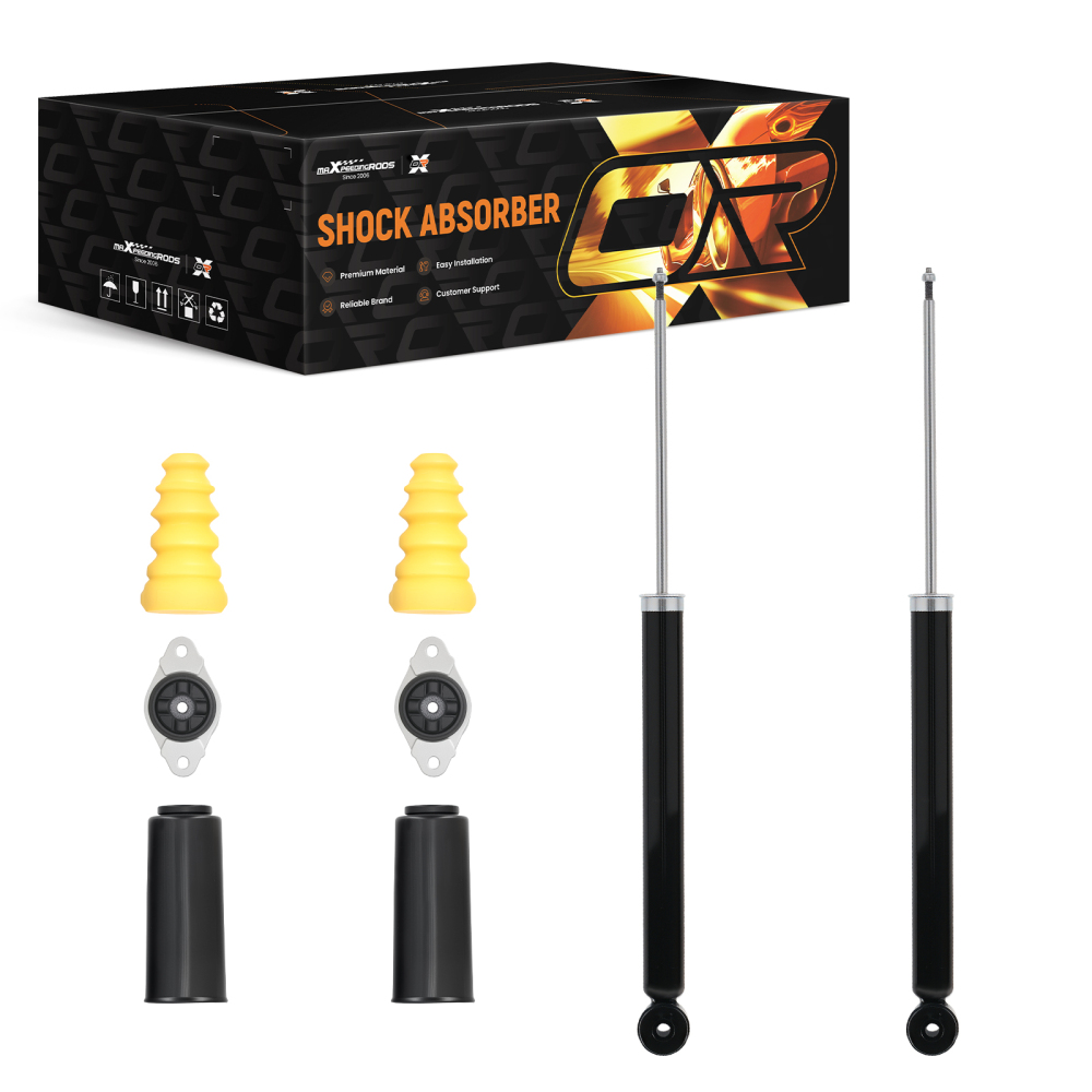 2 ammortizzatori pressione gas posteriori compatibile per Ford Fiesta 6 2008-2017+cuscinetto