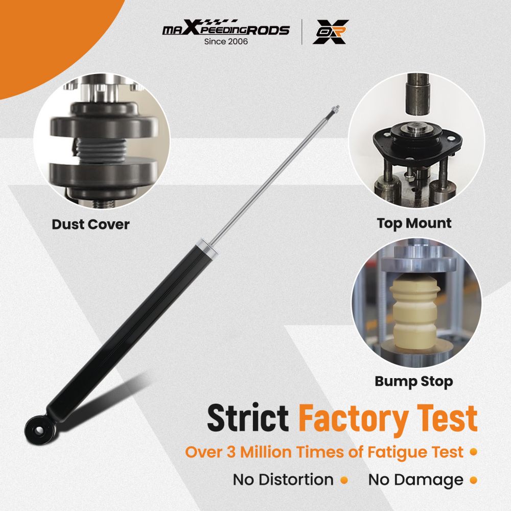 2 ammortizzatori pressione gas posteriori compatibile per Ford Fiesta 6 2008-2017+cuscinetto