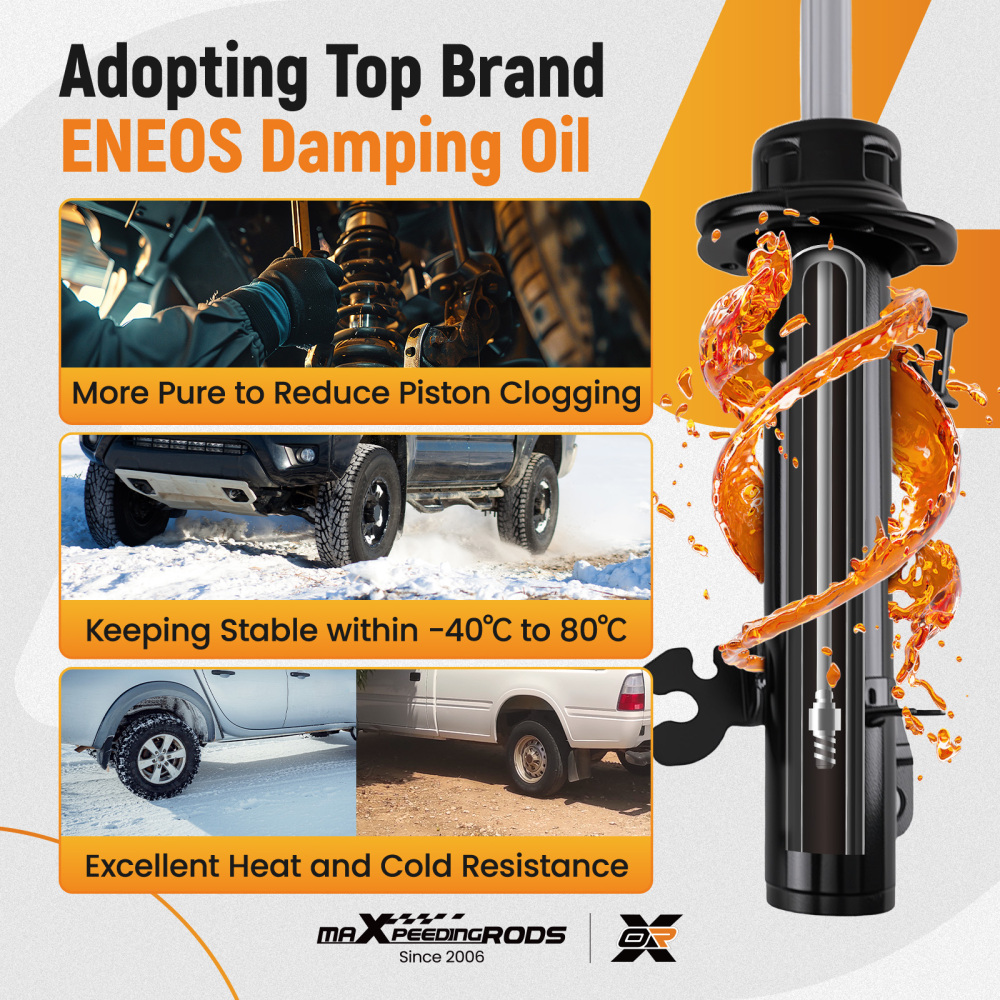 2x Amortisseurs Avant Gauche + Droit compatible pour Mini Cooper R56 R55 2006-2015