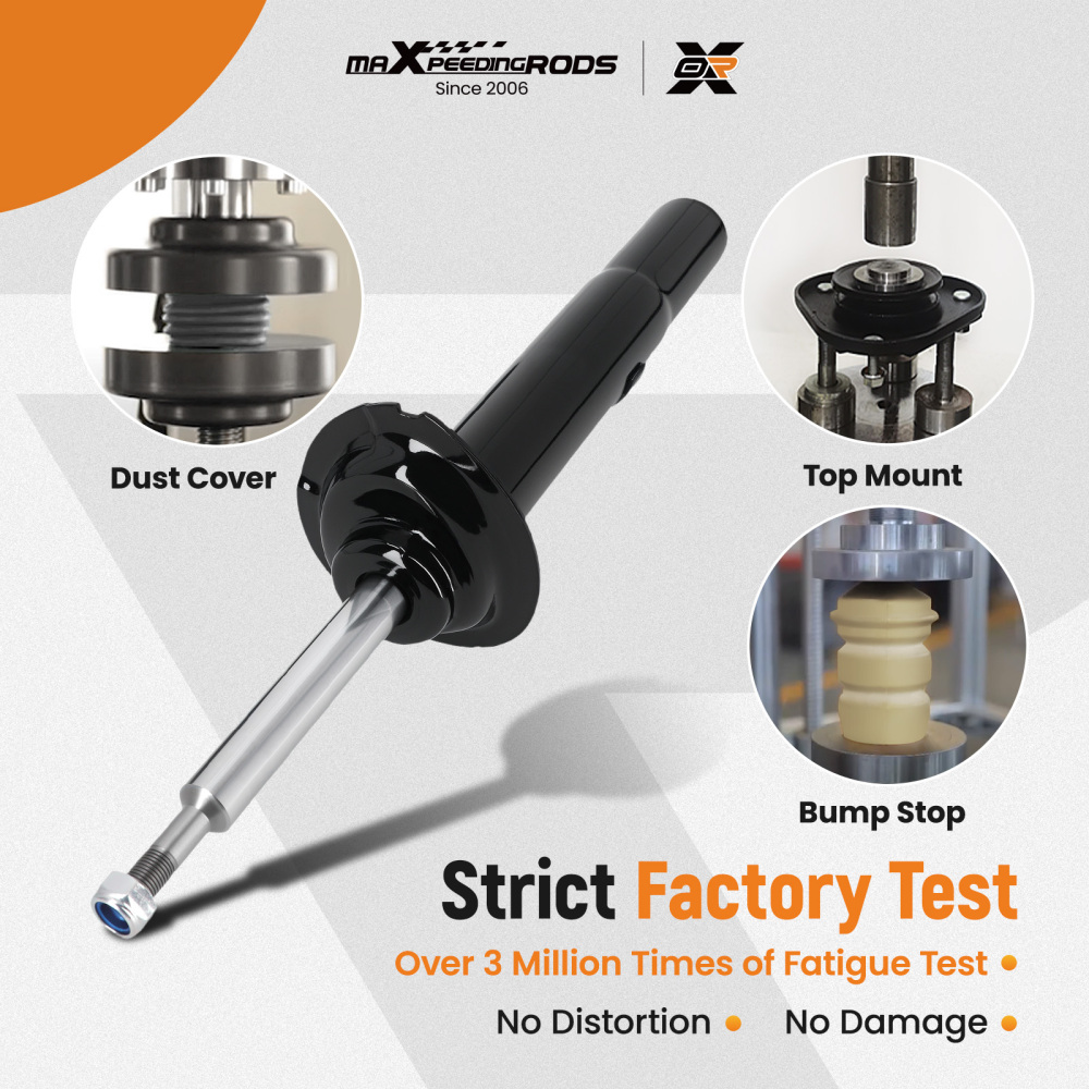 2 Ammortizzatori + Cuscinetto a Cupola Anteriori compatibile per Bmw Serie 5 E39 Touring