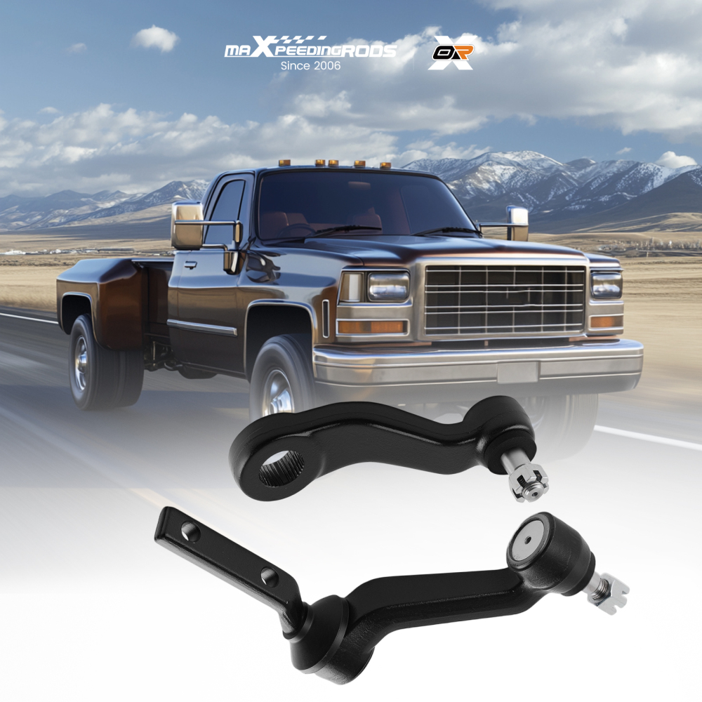 2pcs Front PitmanIdler Arms compatible for Chevrolet GMC C1500 C2500 C3500 K1500