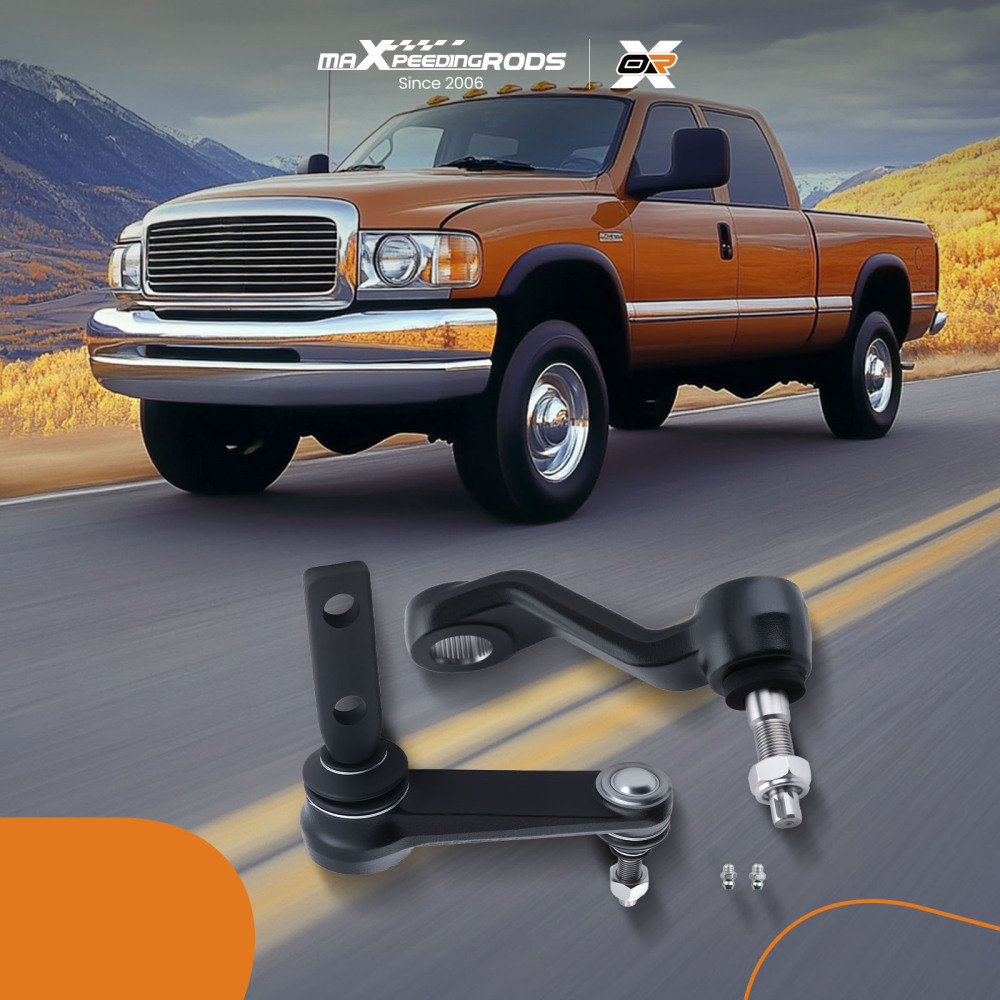 2pc Front Steering Pitman Arm Kit compatible for Dodge Ram 1500 2500 3500 K7345 K7347 2WD