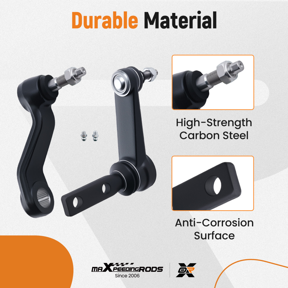 2pc Front Steering Pitman Arm Kit compatible for Dodge Ram 1500 2500 3500 K7345 K7347 2WD