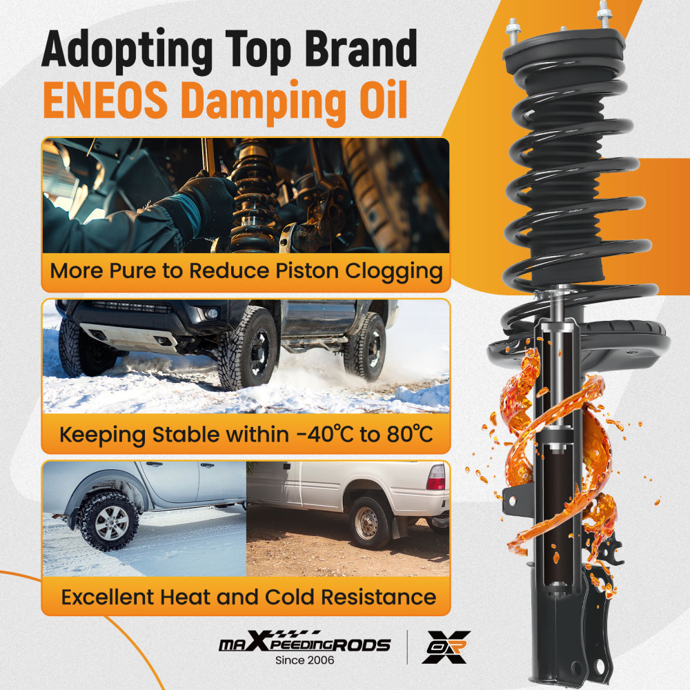 maXpeedingrods 4Pcs Rear Struts & Sway Bar Links for Toyota Camry 1997-2001