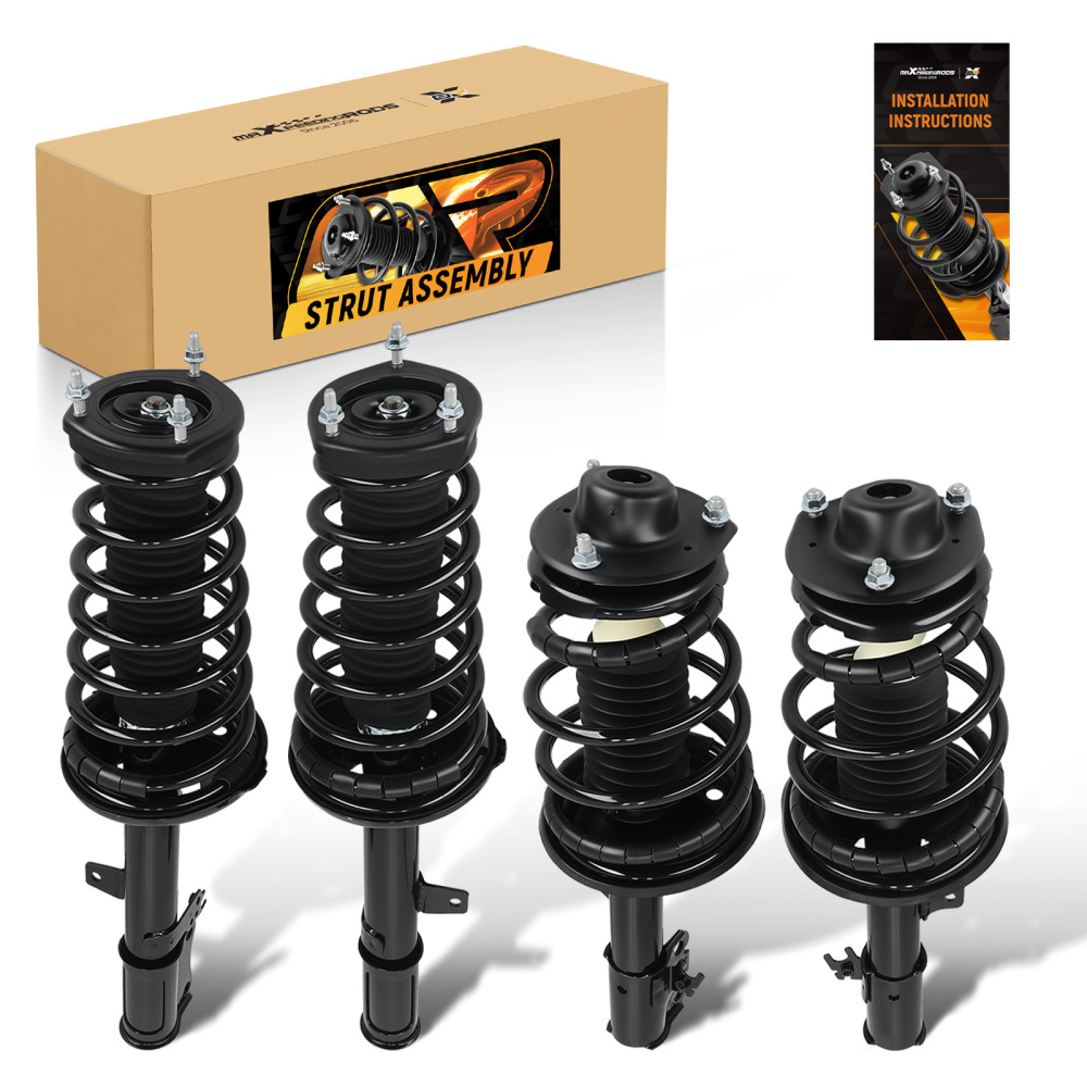 4x Shock Struts Assembly Front Rear compatible for Toyota Solara compatible for Camry 2.2L 2.4L 1997-2003