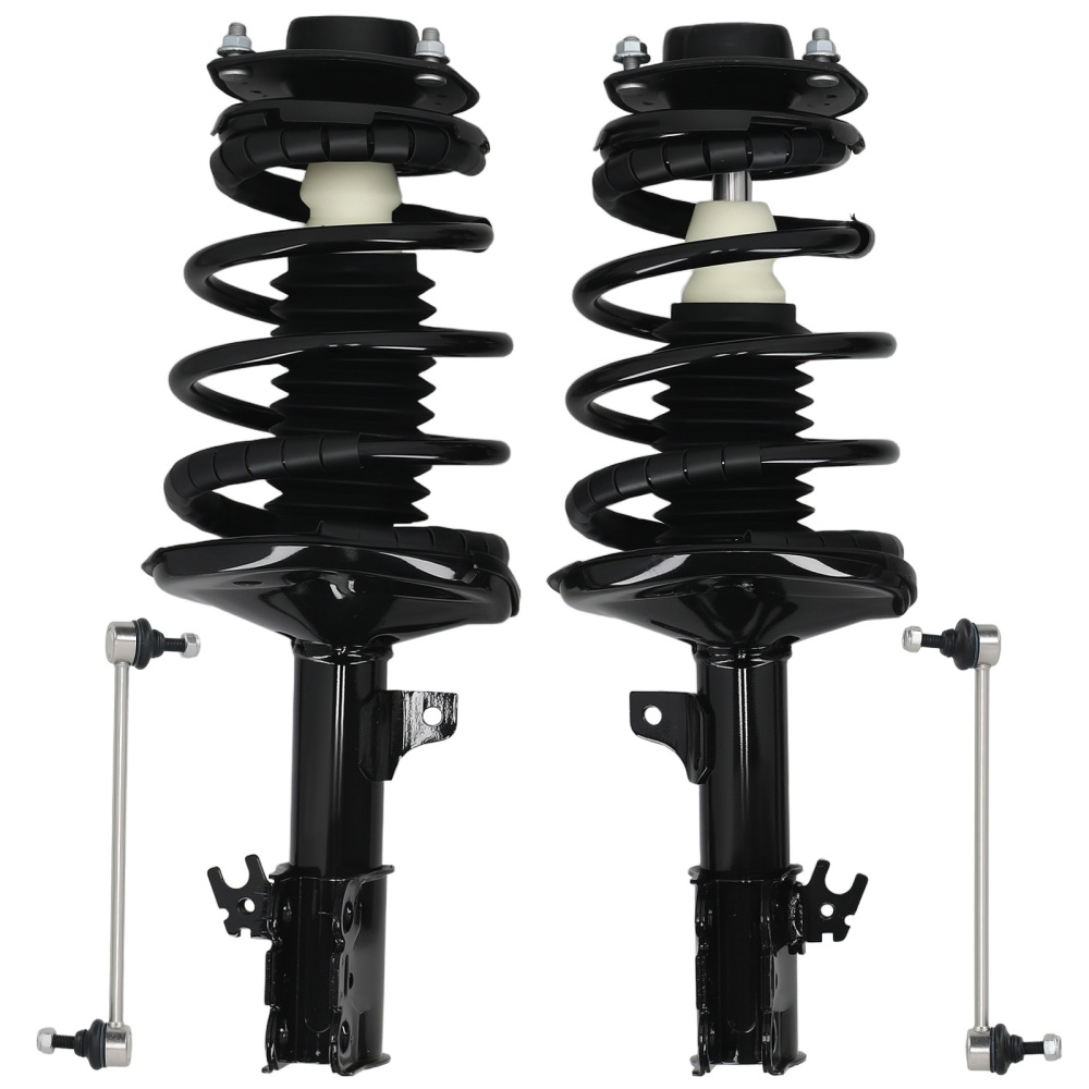 Front Struts w/ Coil Springs Sway Bar Links for 1997 - 2001 compatible for Toyota Camry Solara