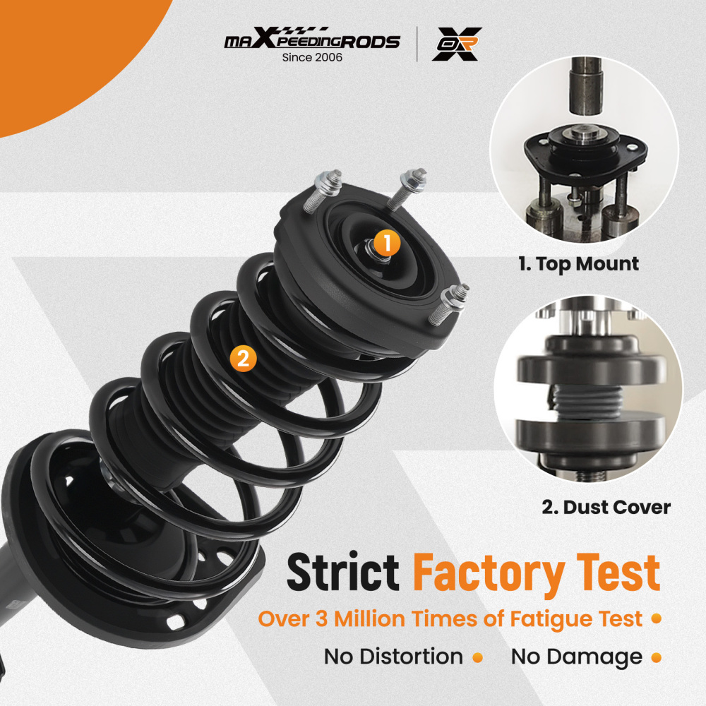 maXpeedingrods 4Pcs Rear Struts & Sway Bar Links for Toyota Camry 2007-2011