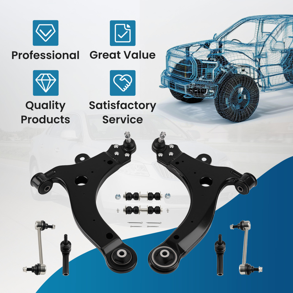 Front StrutsLower Control Arm w/ Ball Joint compatible for Chevrolet Impala compatible for Monte Carlo