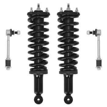 Front Struts w/ Coil Spring Sway Bars for 2002 2003 2004 2005 2006 compatible for Toyota Tundra