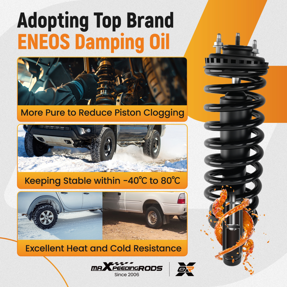 4pcs Front Rear Shocks Struts compatible for Chevrolet Trailblazer compatible for GMC Envoy 2002-2009