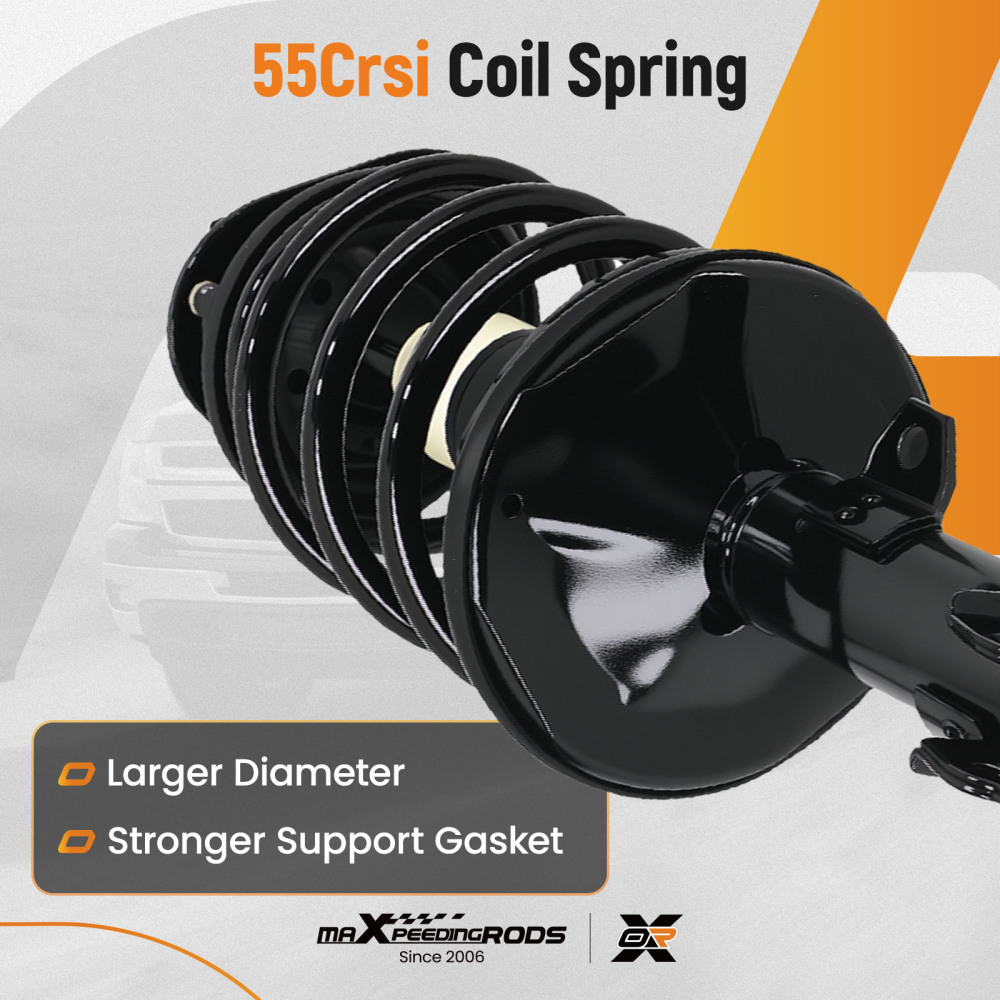 FrontRear Complete StrutsCoil Spring Assembly For 2003-2008 compatible for Toyota Corolla