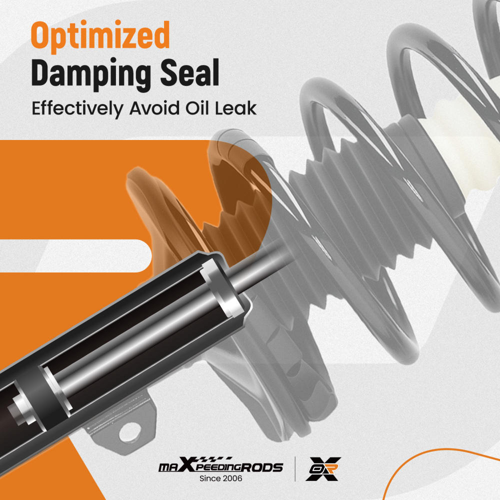 FrontRear Complete StrutsCoil Spring Assembly For 2003-2008 compatible for Toyota Corolla