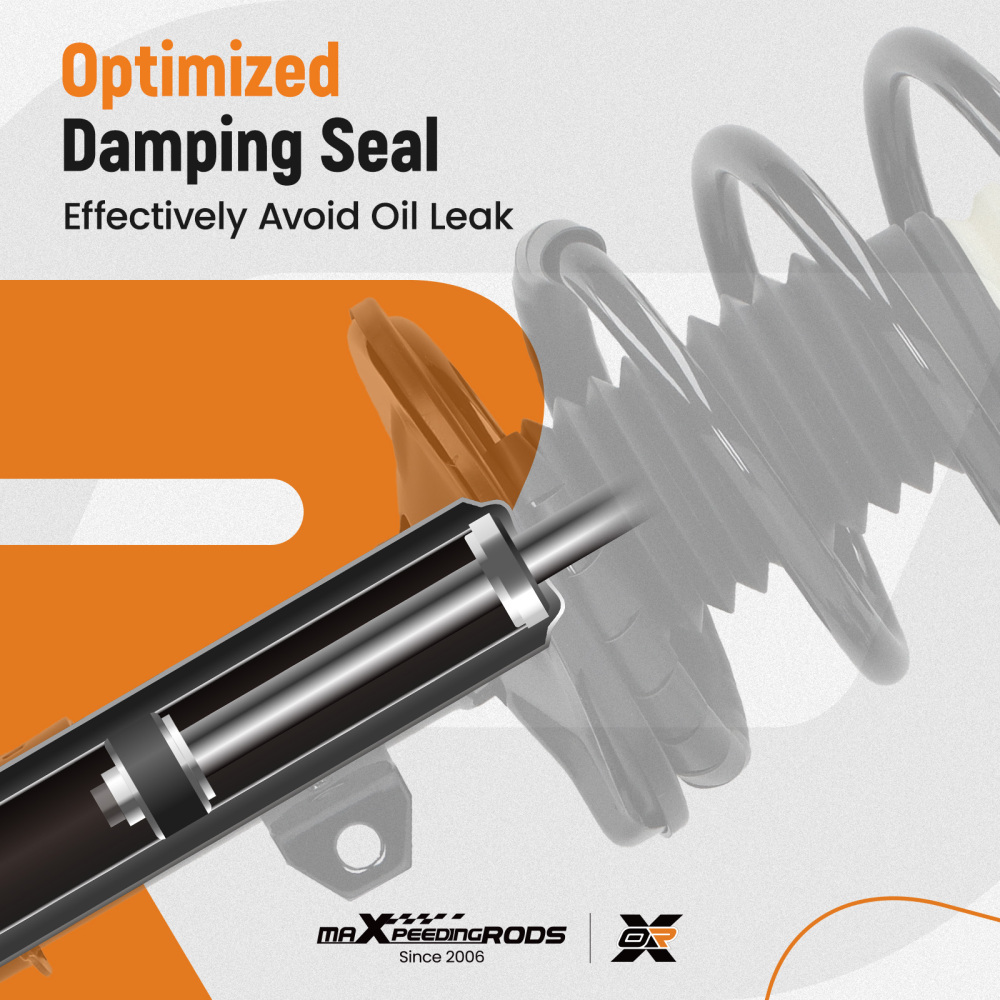 maXpeedingrods 4Pcs Front Shock Struts & Sway Bar Links for Toyota Corolla 2003-2008