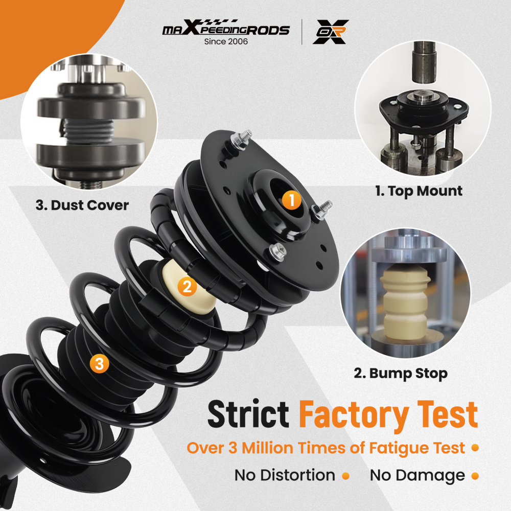 Front Strut Shocks Assembly Spring compatible for Chevy Cavalier compatible for Pontiac Sunfire 1999-2005