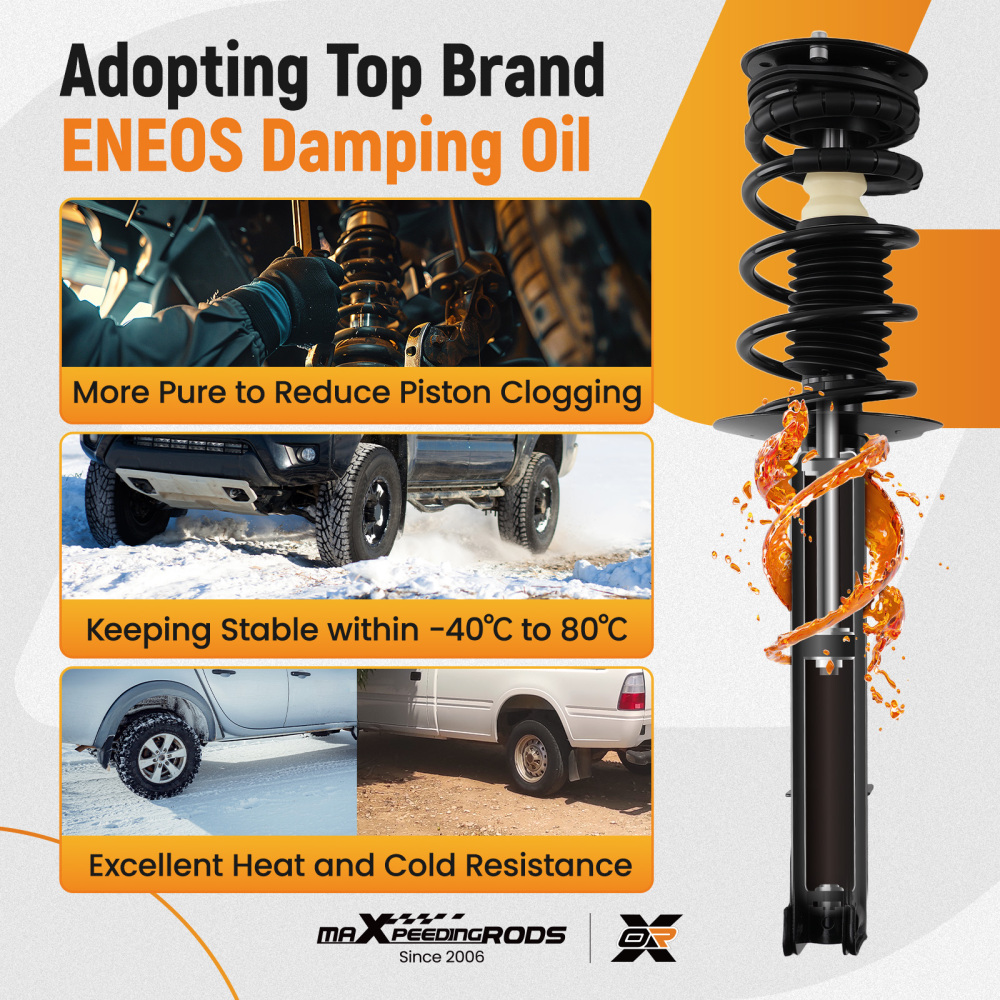 Front Quick Complete StrutsRear Shock Absorbers For 1999-2005 compatible for Chevy Cavalier