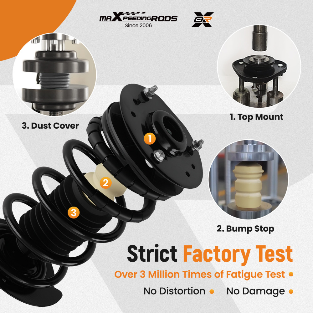 Front Quick Complete StrutsRear Shock Absorbers For 1999-2005 compatible for Chevy Cavalier