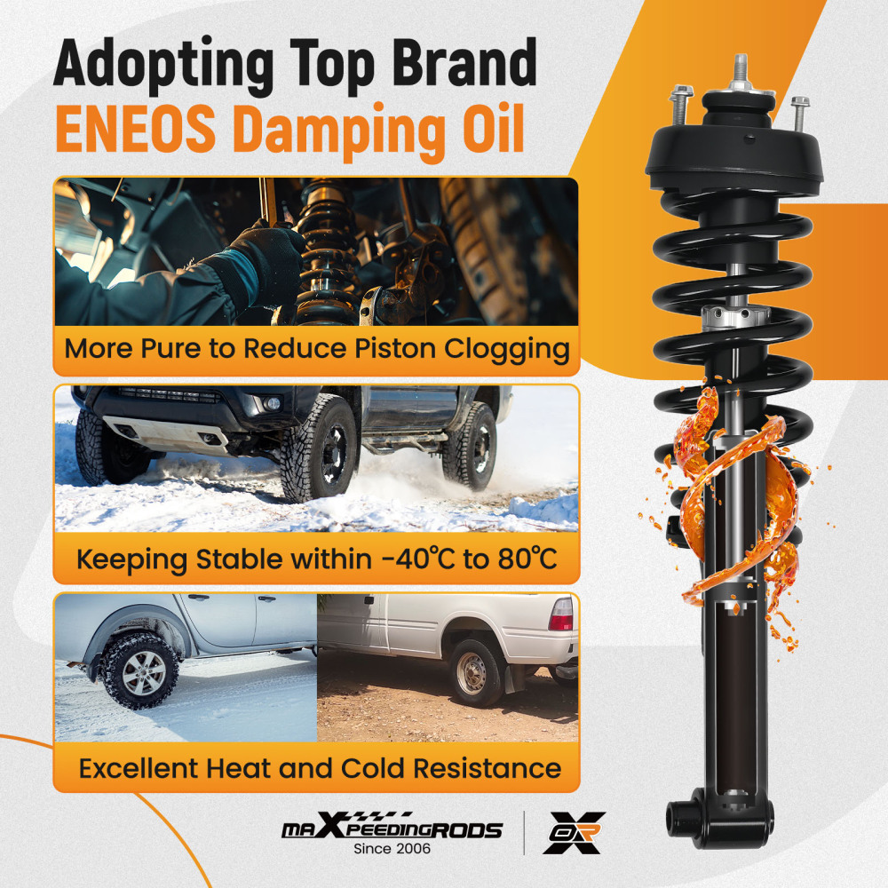 4X Suspension Rear Front Struts Assembly compatible for Mercury Mountaineer 2004-2005