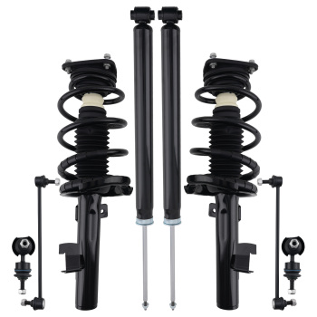Front + Rear Complete Strut Sway Bar Links compatible for Mazda 3 2004-2009 5 2006-2010