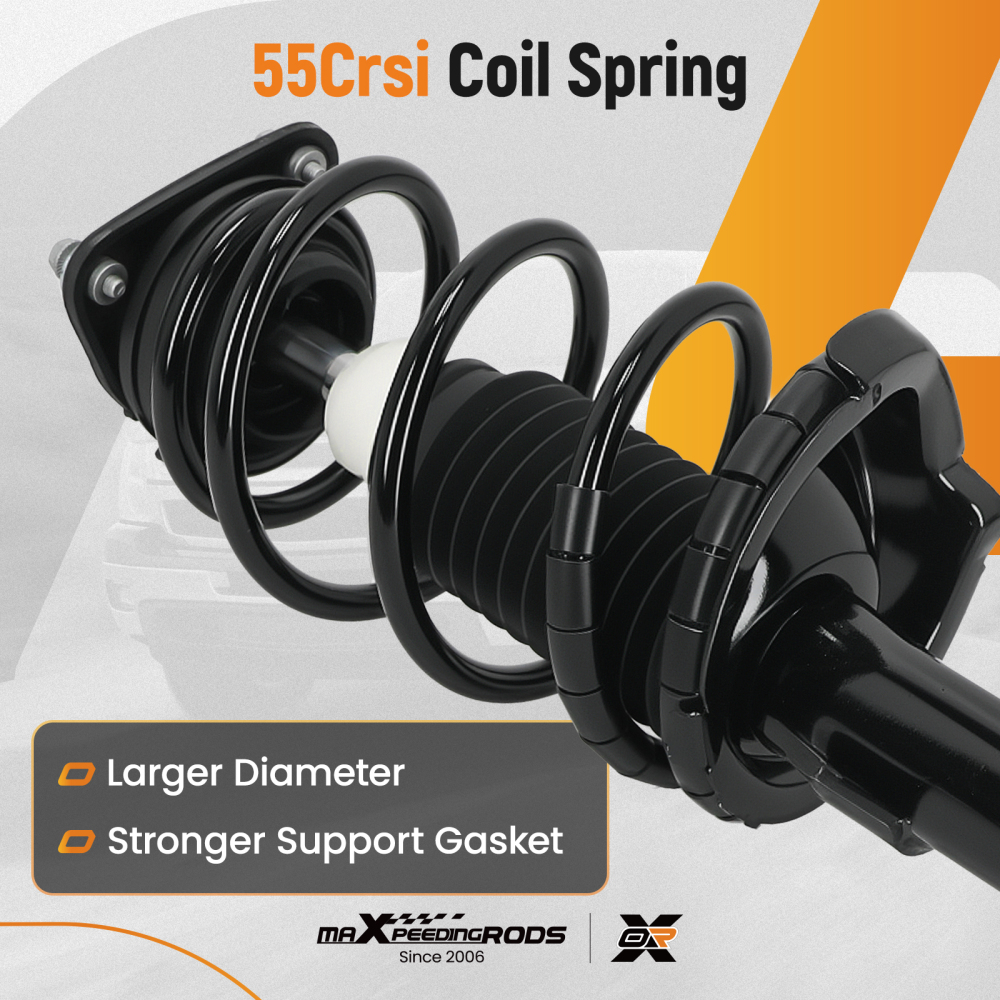 MaXpeedingrods Front + Rear Struts w/Coil Spring Compatible for Mazda 3 2004-2009 5 2006-2010 343412