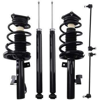 Front Rear Struts Sway Bar Links compatible for Mazda 3 2004 - 2009 5 2006 - 2010