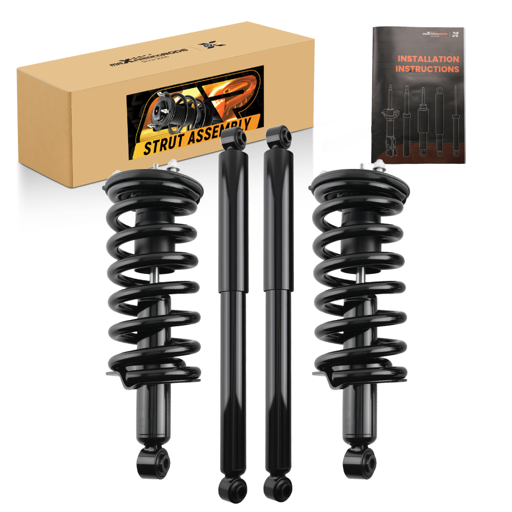 4WD Front Struts w/ Coil Springs Rear Shock Absorbers for 2004-2015 compatible for Nissan Titan