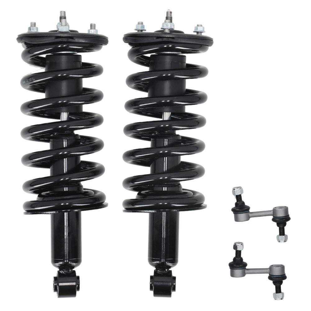 4x Front Strut Spring AssemblySway Bar Kit compatible for Nissan Titan 2004-2015 4WD
