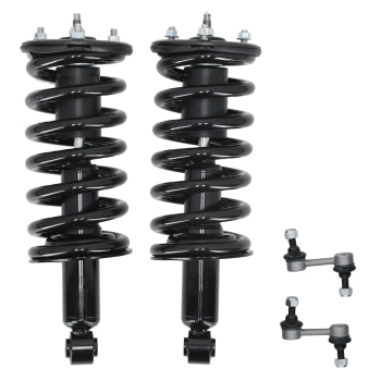 4x Front Strut Spring AssemblySway Bar Kit compatible for Nissan Titan 2004-2015 4WD
