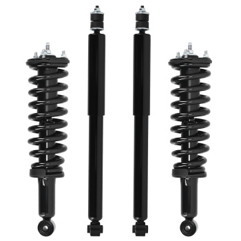 4PCS FrontRear Complete Struts Shock Absorbers For 2001-2007 compatible for Toyota Sequoia